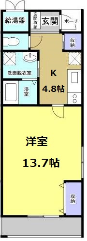 まきの木館うたり303の間取り