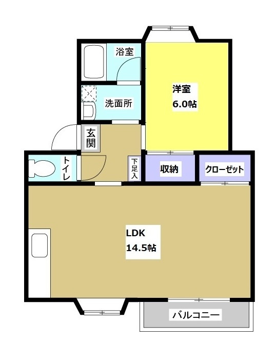 アクリティブⅡ202の間取り