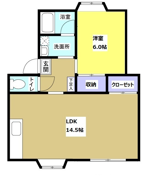 アクリティブⅡ102の間取り