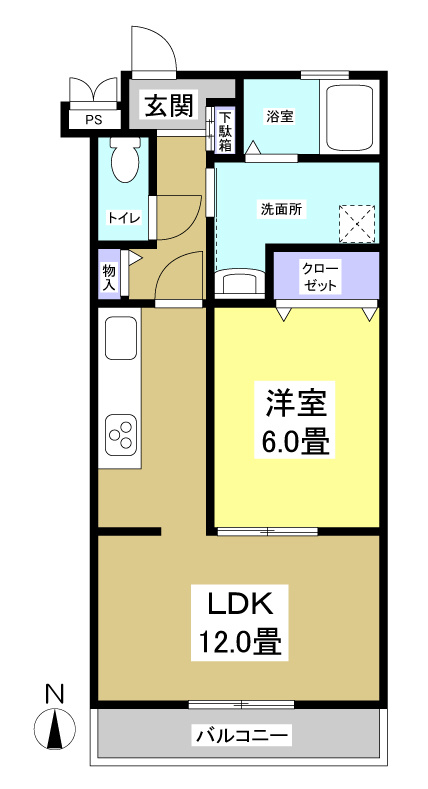 エムズドリームⅤ303の間取り