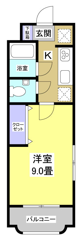 メゾンポプリ101の間取り