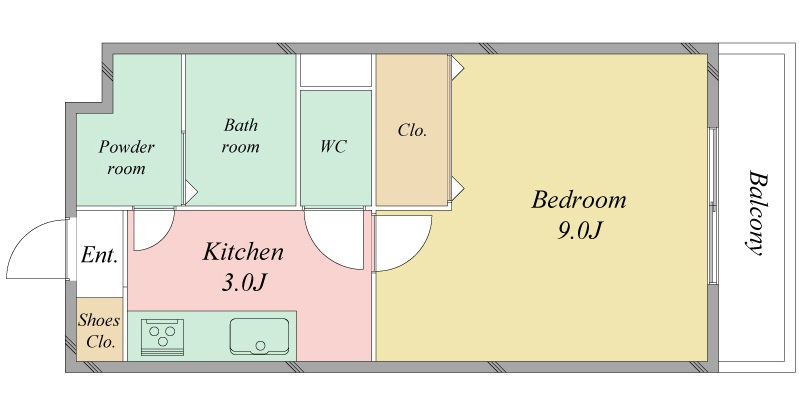 ジュネスヤマカの間取り