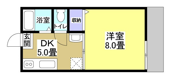 浜松市中区住吉３丁目の賃貸マンションの間取り