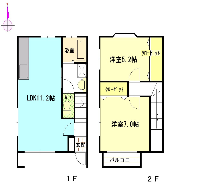 ブライティ薬師103の間取り