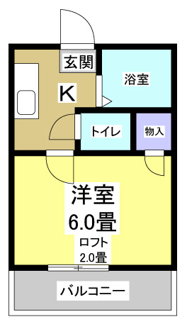 サンテラス片山105の間取り