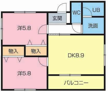 ＭＳタウンD-3の間取り