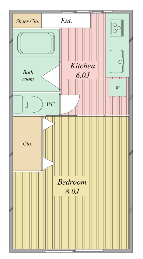 ブランシェ高丘101の間取り