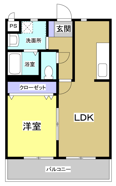 エムズドリームⅥ301の間取り