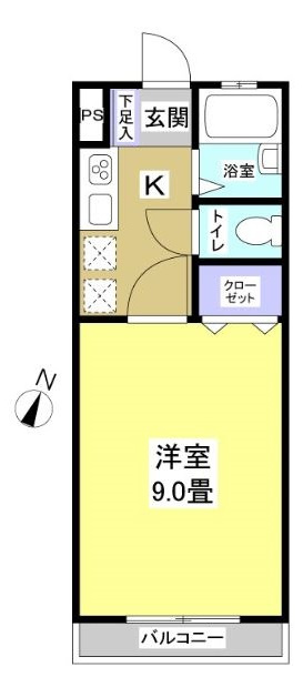 イーグルハイツ１Cの間取り