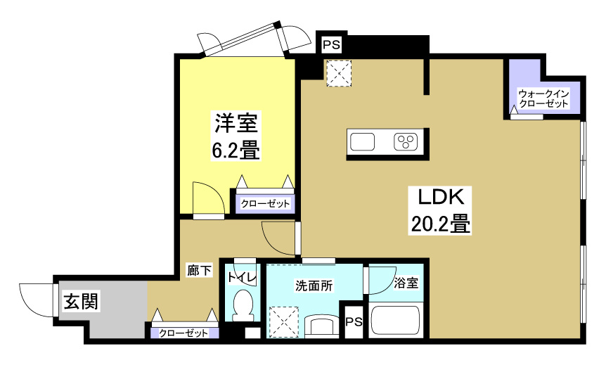 遠鉄メゾン助信の間取り