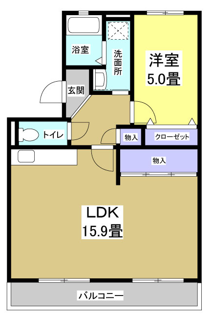 ルミエール303の間取り
