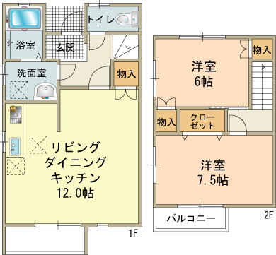 ドエル・コートD-1の間取り