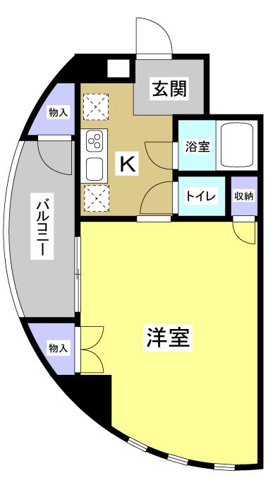 遠鉄ハイツ自校駅ビルの間取り