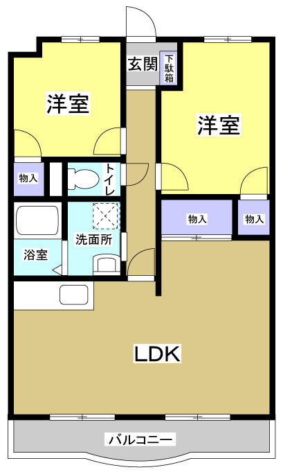 ラポール下俣南201の間取り