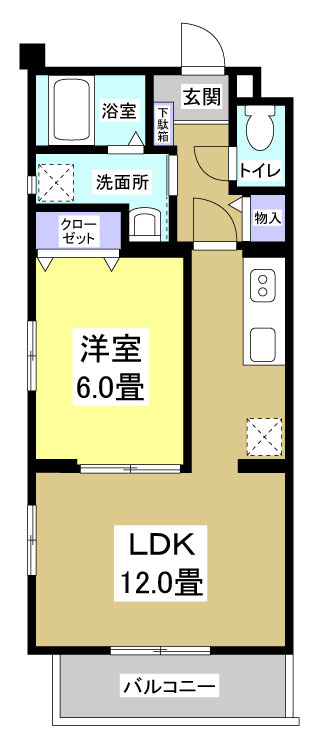 エムズドリームⅤ206の間取り