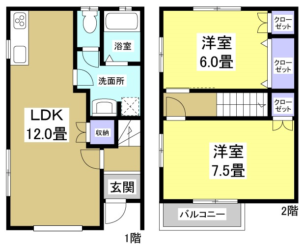 ドエル・コートＡ-1の間取り