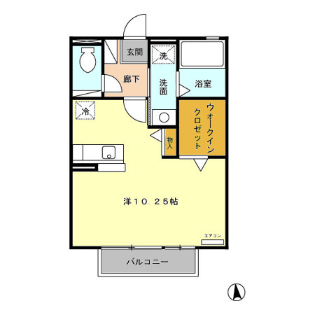 ファミールⅡB102の間取り