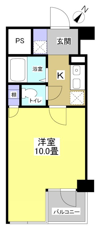 遠鉄ハイツ自校駅ビル405の間取り