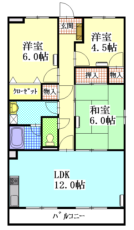 陽香マンションの間取り