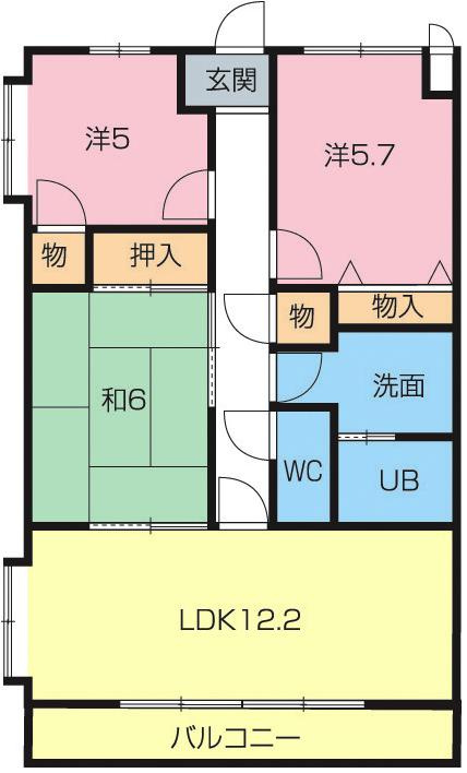パストラーレ202の間取り