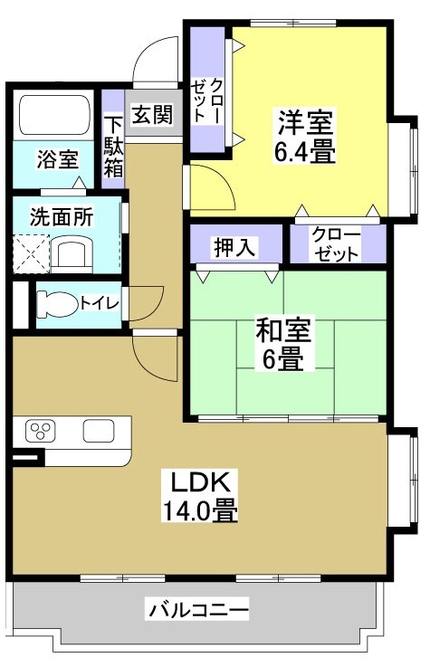 アンダンテ101の間取り