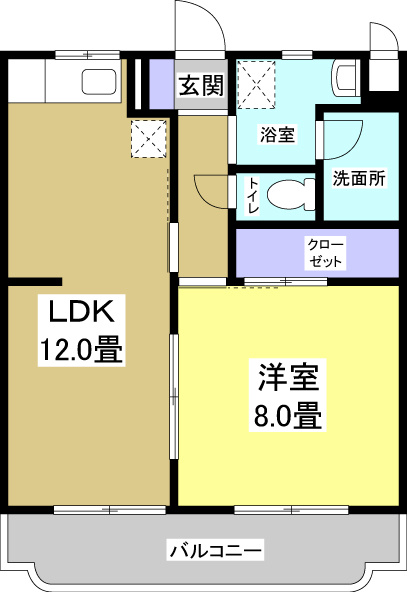 トゥドール高丘202の間取り