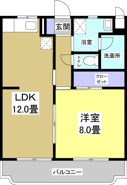 トゥドール高丘302の間取り