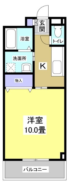 浜松市中区住吉２丁目の賃貸マンションの間取り
