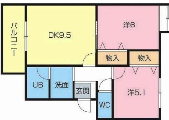MSタウンC-2の間取り