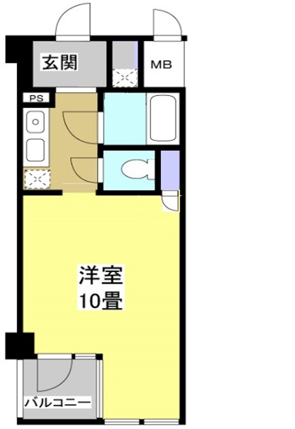 遠鉄ハイツ自校駅ビル303の間取り