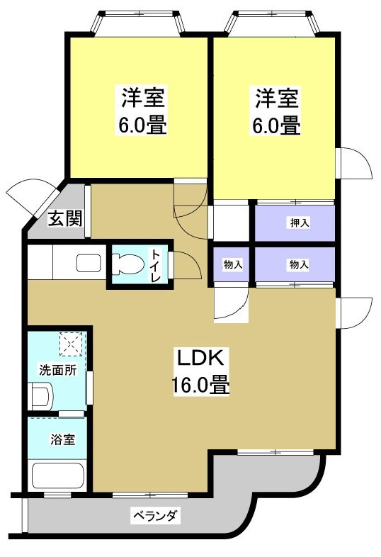 遠鉄ハイツ西ヶ崎F207の間取り