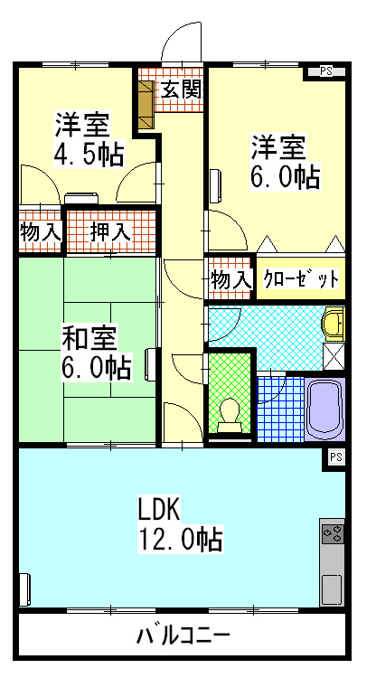 陽香マンション304の間取り