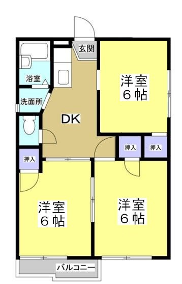 エムズ谷上203の間取り