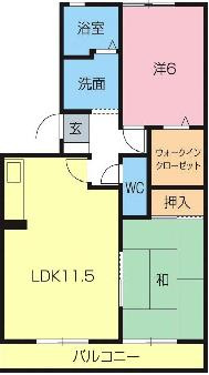 サバティーニ新橋102の間取り