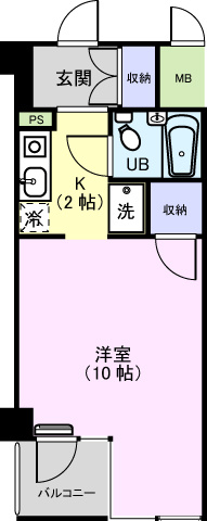 遠鉄ハイツ自校駅ビル307の間取り