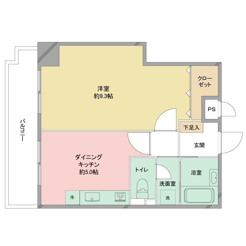 ホリホックイン八幡706の間取り