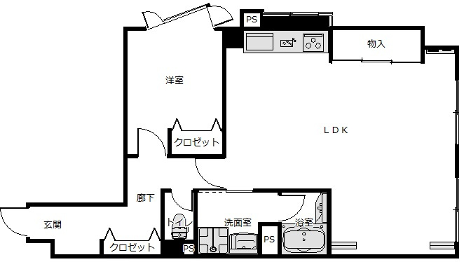 遠鉄メゾン助信の間取り