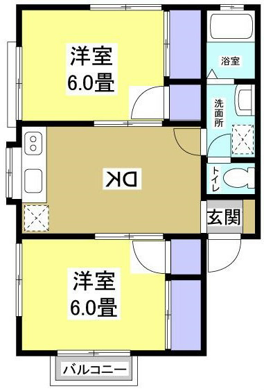 メゾン宿南102の間取り