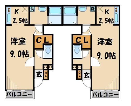 アウラ ラクースの間取り