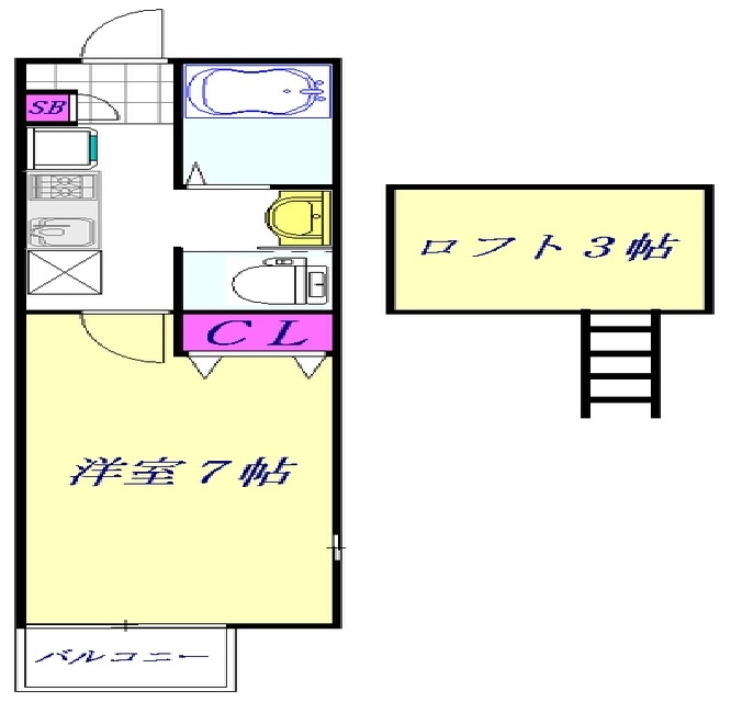 ヒルデン川口桜町の間取り