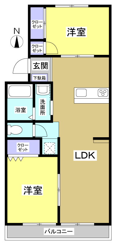 ハイツ藤森103の間取り