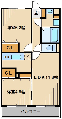 グリシーヌ川越の間取り