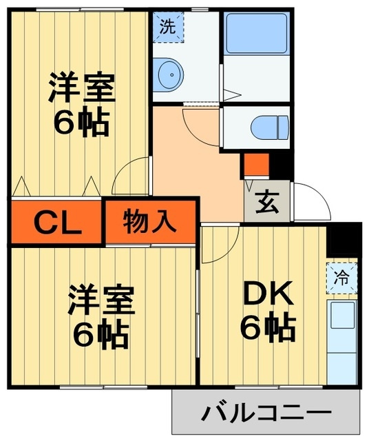 の賃貸マンションの間取り