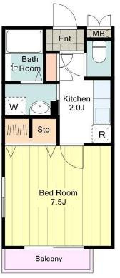 アネシスの間取り|※中部屋につき小さい窓なし※