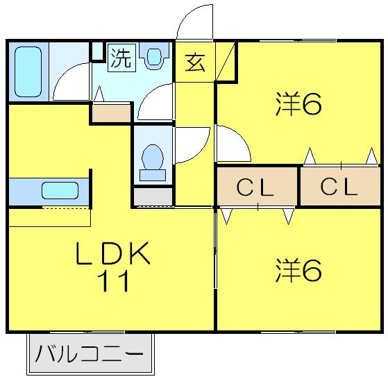 カメリアⅢの間取り