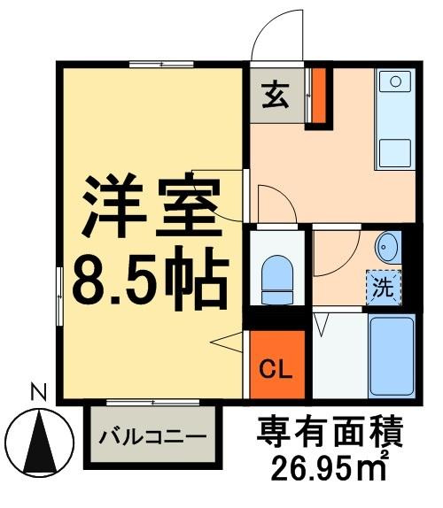 の賃貸マンションの間取り