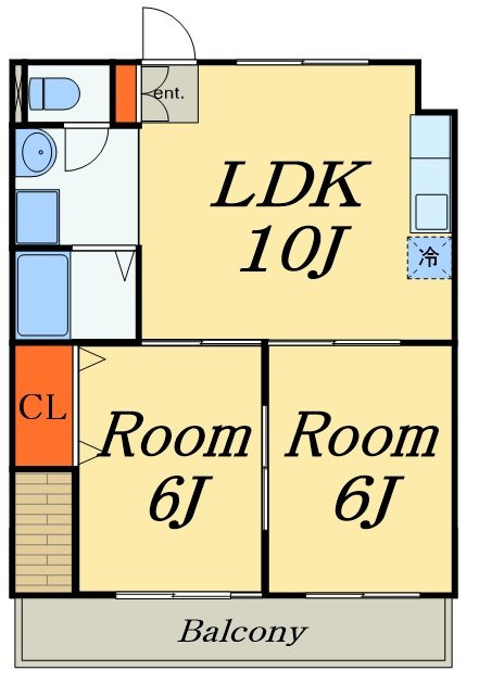市川市原木の賃貸マンションの間取り