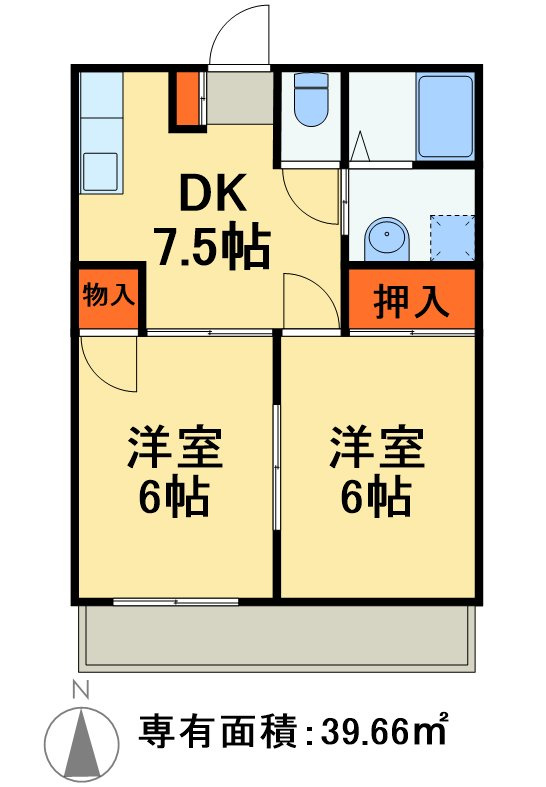 流山市南流山４丁目の賃貸マンションの間取り