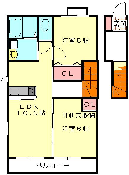 イナリコーポ5の間取り