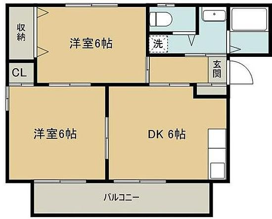 コート・フローラＡの間取り